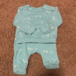 Teal Baby Outfit